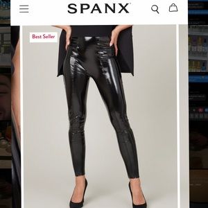 SPANX Faux Patent Leather Leggings
